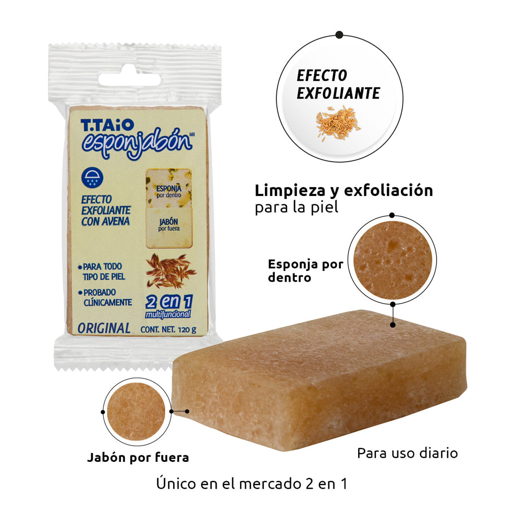 Esponjabón Avena, Exfoliante - esponjabon