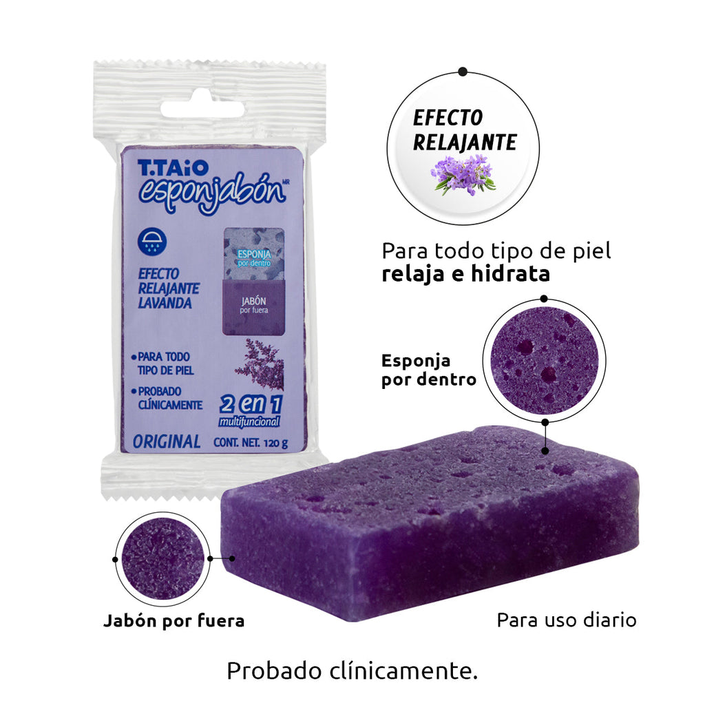 Esponjabón Lavanda, Relajante - esponjabon